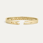Signature Broken Wide Cuff Bracelet