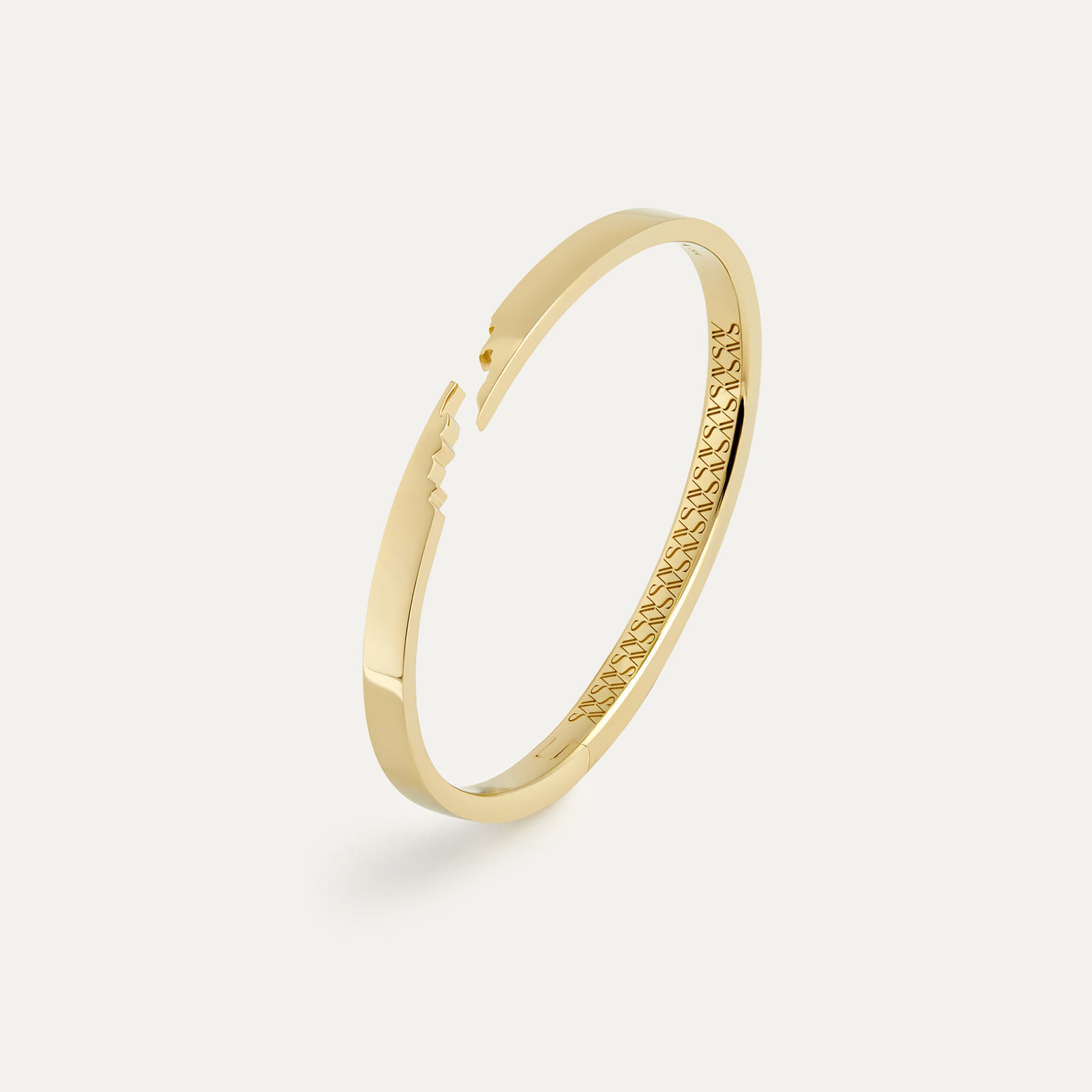 Signature Broken Narrow Cuff Bracelet