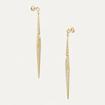 Broken Statement Earrings with Diamonds