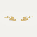 Broken East/West Ear Crawlers with Diamonds