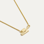 Broken East/West Pendant with Diamonds