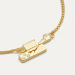 Broken East/West Pendant with Diamonds