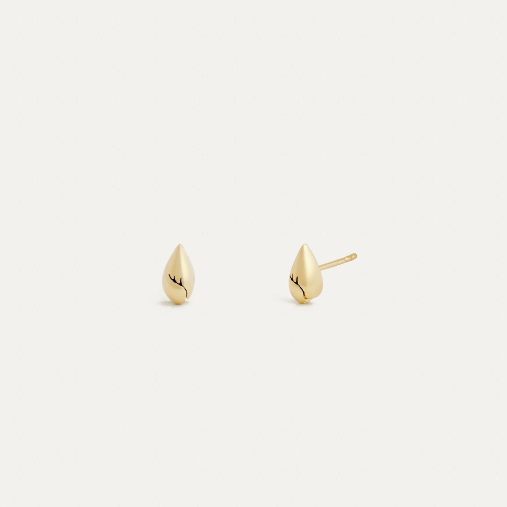 Broken Pear Stud Earrings