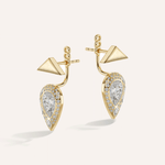 Emergence Diamond Pear Jacket Studs