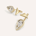 Emergence Diamond Pear Jacket Studs