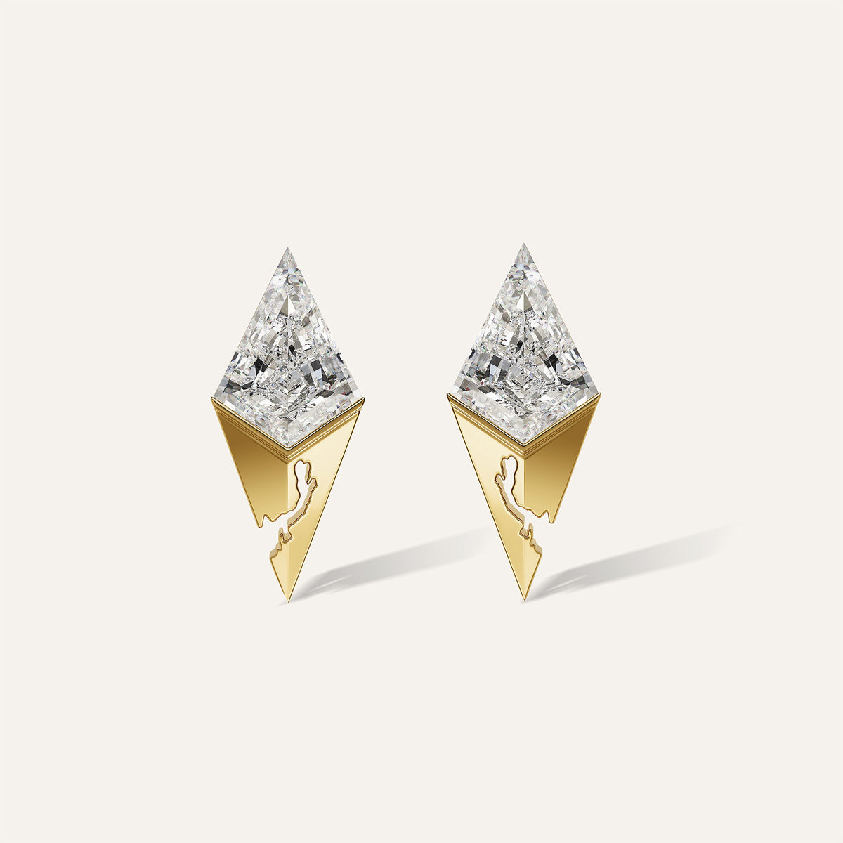 Broken Diamond Kite Studs