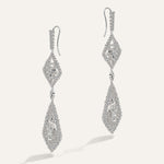 Emergence Two-Tier Chandelier Earrings White Gold