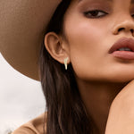 Broken Crossover Mismatch Stud Earrings