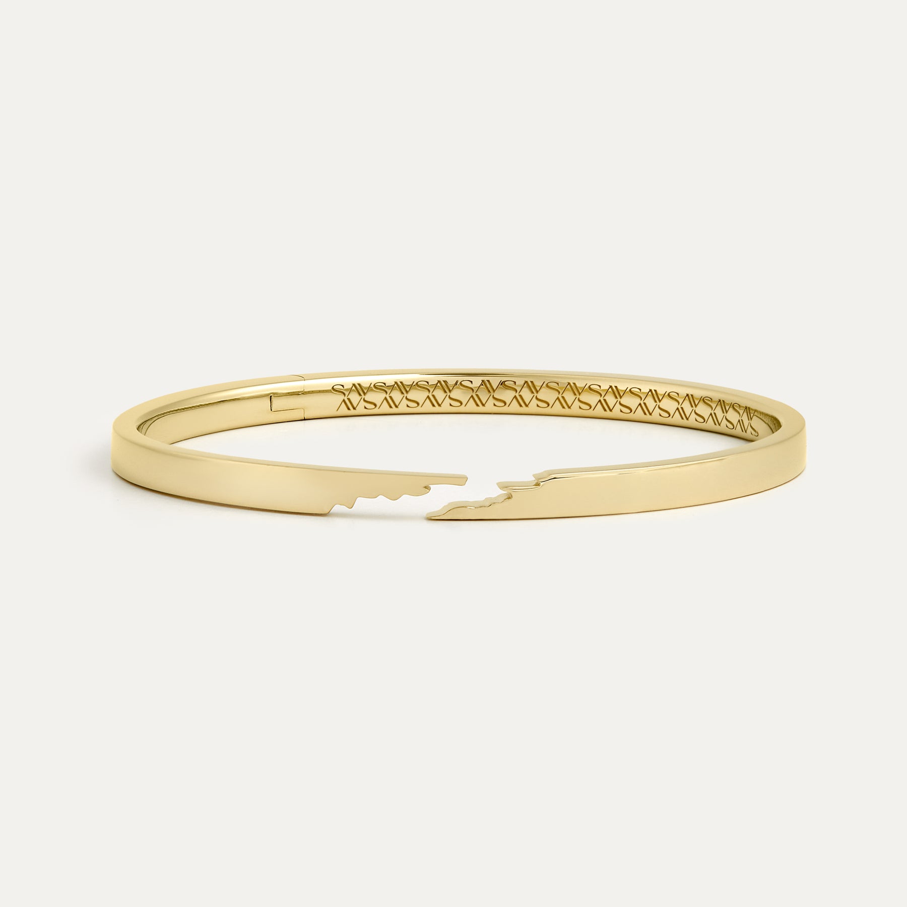 Broken Narrow Cuff Bracelet