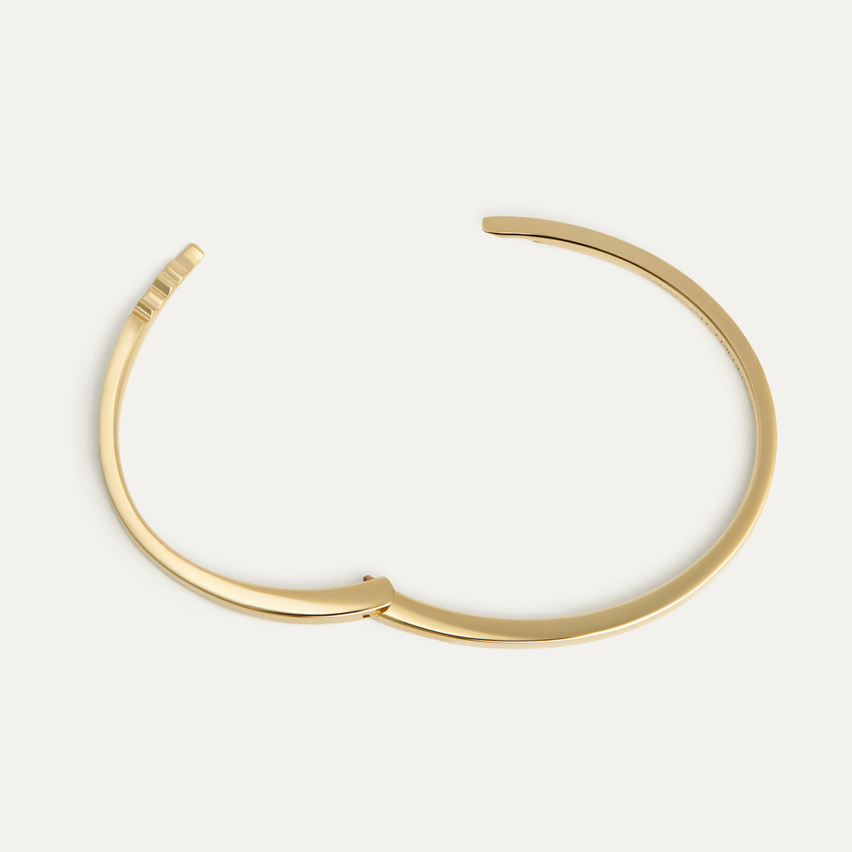 Signature Broken Narrow Cuff Bracelet