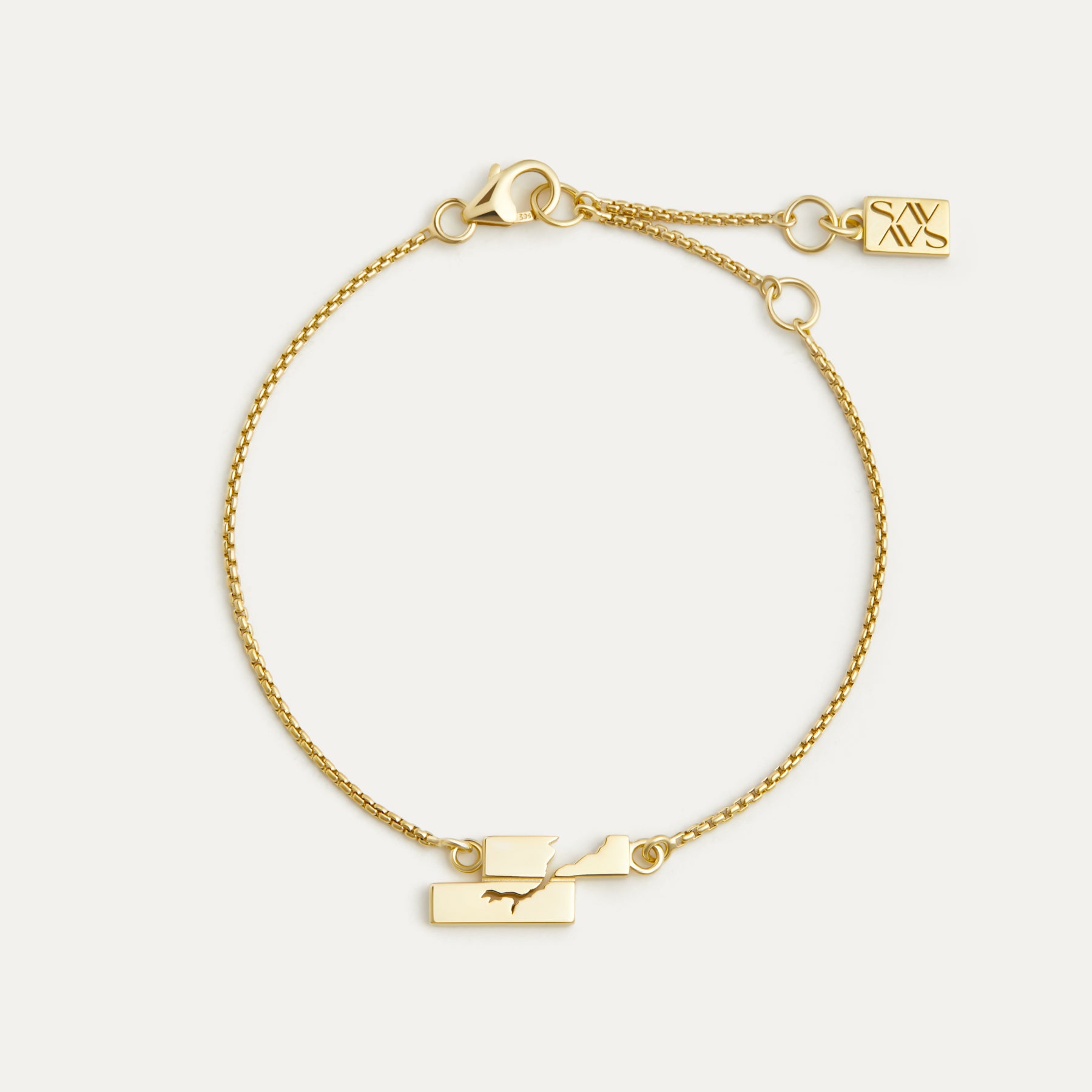 Broken East/West Chain Bracelet