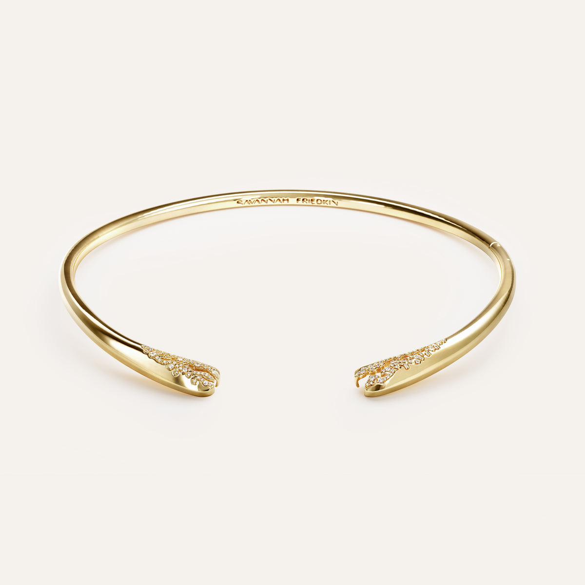 Broken Collar with Pavé Diamonds