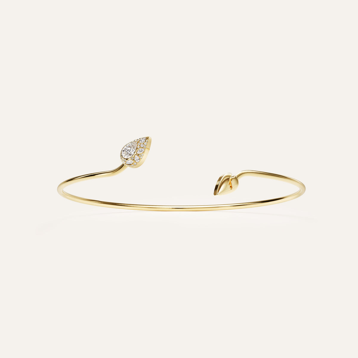 Broken Pear Diamond Choker
