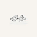 Broken Pear Ring with Diamond