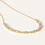 Broken Half Tennis Necklace