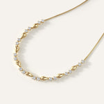 Broken Half Tennis Necklace