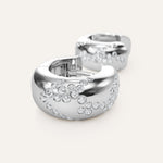 Emergence Huggie Hoops with Diamonds