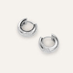 Emergence Huggie Hoops with Diamonds
