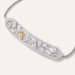 Emergence Crescent Necklace White Gold