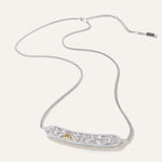 Emergence Crescent Necklace White Gold