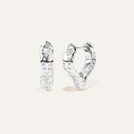 Emergence Small Wishbone Huggie White Gold